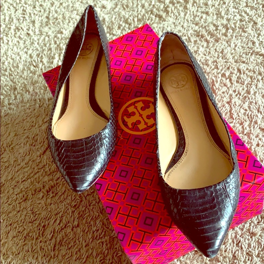 Black Tory Burch Flats